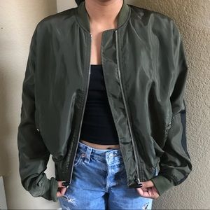 Green Bomber Jacket